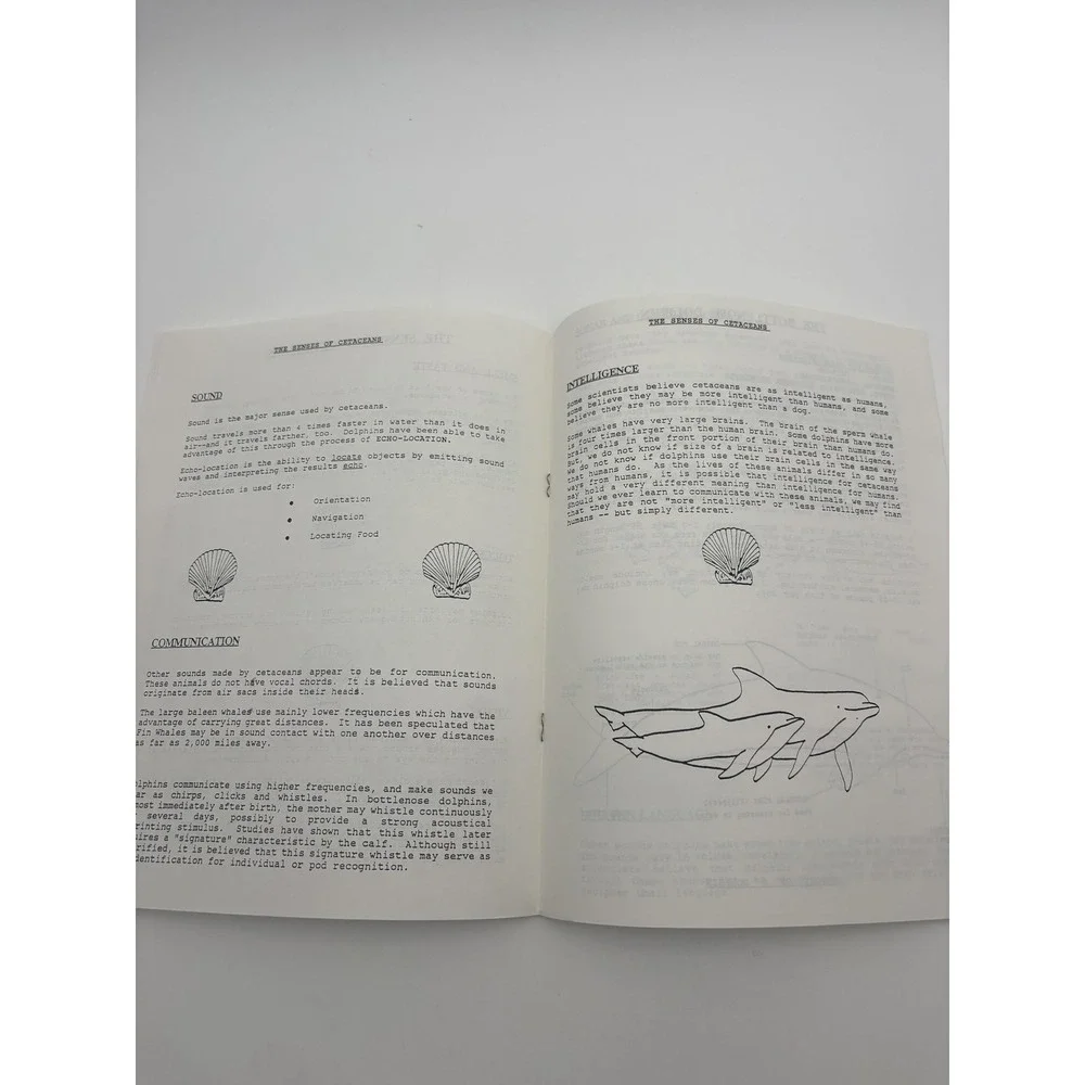 Flippers Fins Tail Flukes‎ Dolphins Whales Mirage Lot 2 Multi Stapled Guide Kids